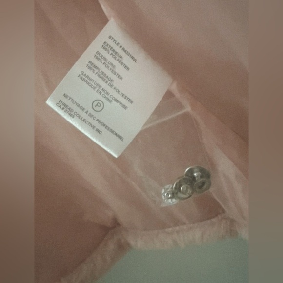 NEW NVLT Anthropologie Teddy Blush Pink Faux Fur Vegan Plush Puffer Jacket Coat - Picture 5 of 6